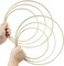 6Pcs Wooden Bamboo Floral Hoops, 3 Sizes Bamboo Macrame Hoop Set Craft Bamboo Rings for DIY Making Wedding, Christmas Wall Hanging and Dream Catcher